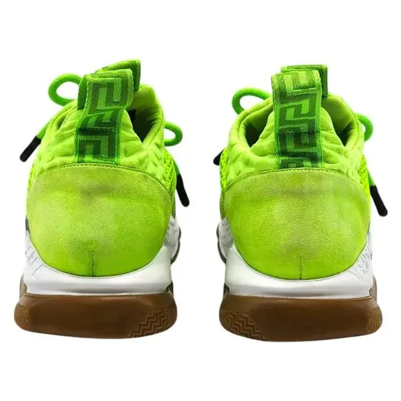 Versace Chain Reaction Women’s Sneakers Neon Green EU 37 US 6.5 - Preowned - Picture 5 of 9